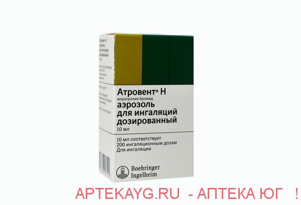 Атровент н аэр. д/инг. фл. 20мкг/доза 200доз 10мл германия Атровент н аэр. д/инг. фл. 20мкг/доза 200доз 10мл германия