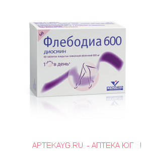 Флебодиа 600 0,6 n60 табл п/плен/оболоч