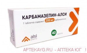 Карбамазепин-алси 0,2 n40 табл