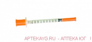 Шприц с иглой одноразовый инсулиновый sfm 1мл u-100 30g (0,3ммx8мм) №10
