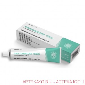 Синтомицина линимент 10% туба 25г