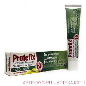 Протефикс фиксирующий крем для зубных протезов алоэ вера туба 40мл