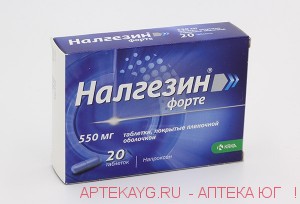 Налгезин форте 0,55 n20 табл п/плен/оболоч