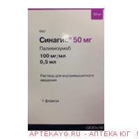 Синагис раствор для инъекций 100мг/мл 0,5мл