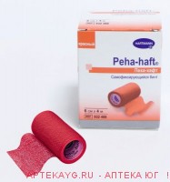 Peha-haft-фиксир. эласт.когез. бинт 4мх6см красный