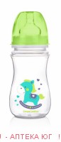 Canpol babies бутылочка easystart 240мл 3+/зеленый