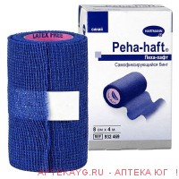 Peha-haft-фиксир. эласт.когез. бинт 4мх8см синий