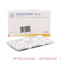 Контролок таб. п/о кишечнораств. 40мг №28