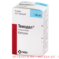 Темодал капс. 140 мг №5