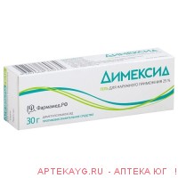 Димексид гель д/наруж прим 25 % туба 30 г х1