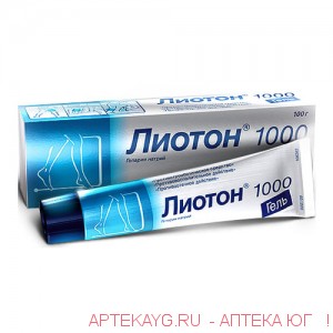 Лиотон 1000 гель д/нар. прим. туба 100г