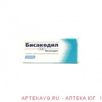 Бисакодил табл п/о кишечнораст 5 мг уп.яч.контур, пачка карт х30