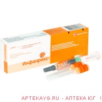 Инфанрикс сусп в/м 0,5мл/доза шпр+игл