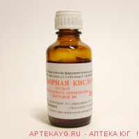 Борная кислота спирт 3%-25мл р-р