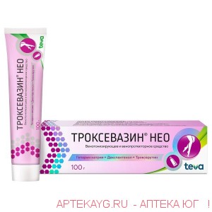 Троксевазин нео 100,0 гель д/наруж прим