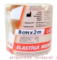 Lauma бинт эластичный 8смx2м