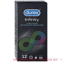 Презервативы durex №12 инфинити (infinity) глад.с анестетиком