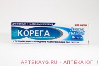 Корега экстра сильный мятный туба 40мл крем для фикс. зкб. прот. Корега экстра сильный мятный туба 40мл крем для фикс. зкб. прот.