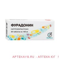 Фурадонин 0,1 n20 табл
