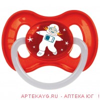 Canpol babies соска-пустышка латекс круг 6-18мес/красный