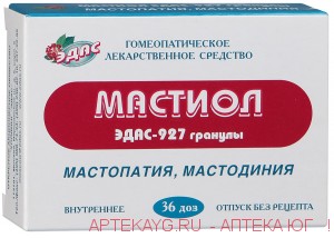 Эдас-927 мастиол гранулы гомеопатич. контейнер-доза 0.17г n36 россия