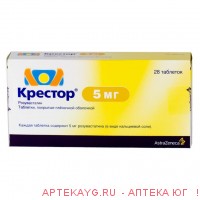 Крестор таб. п/о плен. 5мг №28