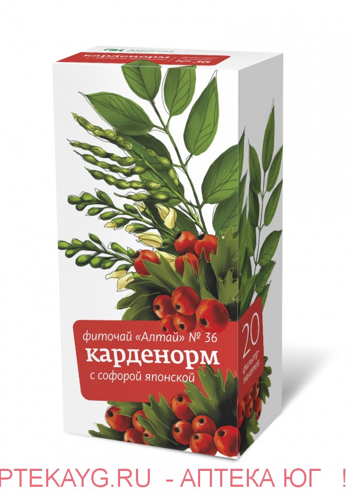 Фиточай алтай №36 карденорм с софорой японской  2,0 n20 ф/п