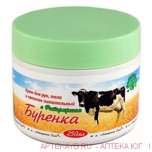 Буренка крем для рук, тела и пяточек с фитофлораном банка 250мл