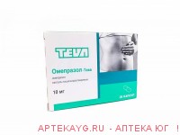 Омепразол-тева капс 10мг х 28