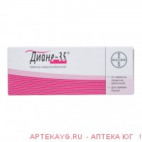 Диане-35 табл п/о 2 мг+0.035 мг х21