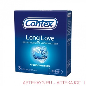 Contex №3 long love презервативы продлевающие половой акт