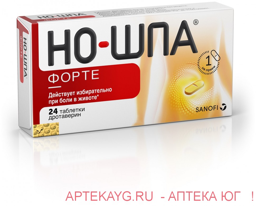 Но-шпа форте таб. 80 мг №24