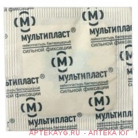 Лейкопластырь мультипласт бактериц 3,8х3,8 n1