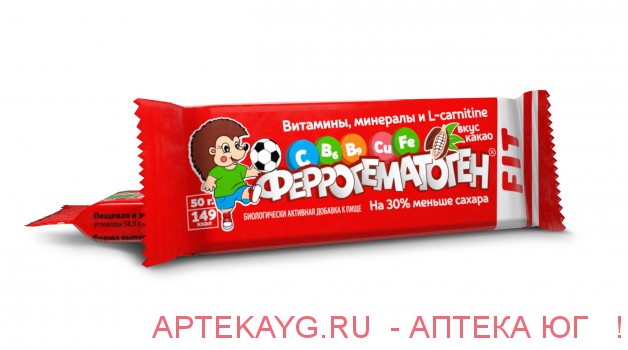 Феррогематоген fit пастилки жев 50 г шоу-бокс х1