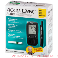 Глюкометр accuchek active (набор) цифр. электронный