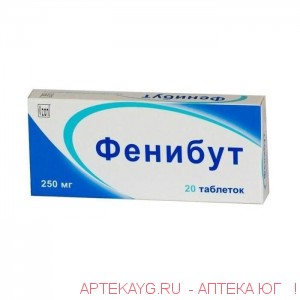 Фенибут таб. 250мг №20