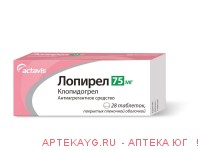 Лопирел 0,075 n28 табл п/о