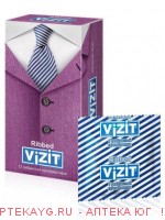 Презерватив vizit ribbed ребристые n12