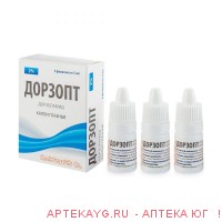 Дорзопт капли гл. 2% фл.- капельница 5мл №3