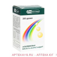 Аскорбиновая кислота-фармстандарт драже 0,25 №200 (бад)