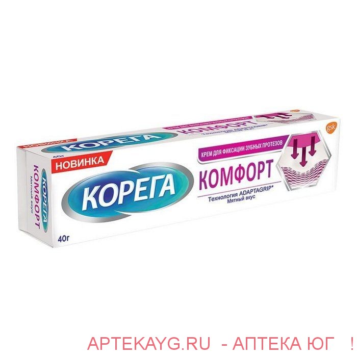 Корега крем д/фикс з/протезов 40,0 /комфорт/