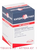 Кардиомагнил таб. п/о плён. 75мг+15,2мг №100