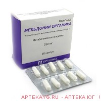 Мельдоний органика 0,25 n40 капс