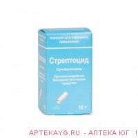 Стрептоцид 10,0 пор д/нар прим банка с дозат