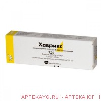 Хаврикс 720 сусп д/дет шприц 0,5мл 1д