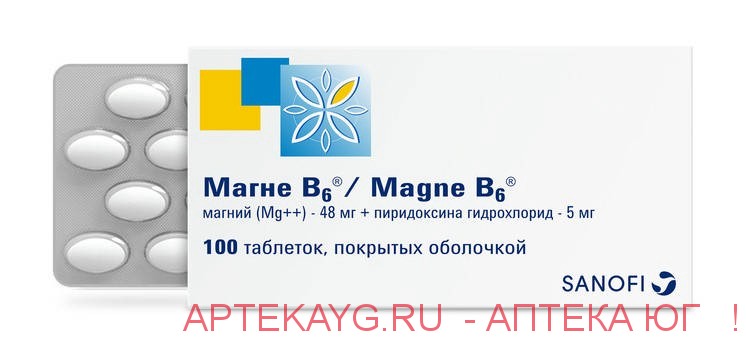 Магне в6 табл. п/о х100