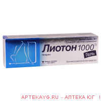 Лиотон 1000 гель д/нар. прим. 1тыс.ме/г туба 30г