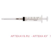 Шприц инъекц. 3-х компонентный стерильный однократного применения типа "луер" 2 Шприц инъекц. 3-х компонентный стерильный однократного применения типа "луер" 2