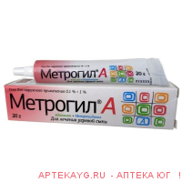Метрогил Дента 20г гель.