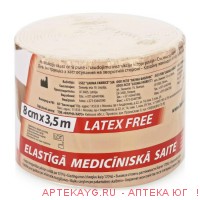 Lauma бинт эластичный 8смx3.5м